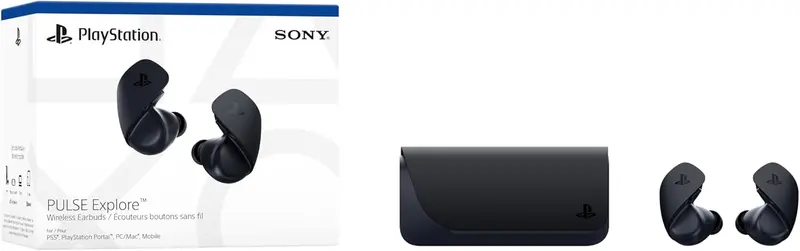 PlayStation Pulse Explore Wireless Earbuds – Midnight Black, Optimized Low-Latency Audio for PS5 2