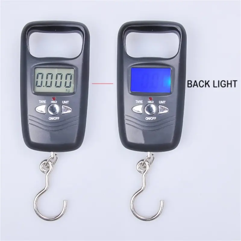 Portable 50kg Digital Hanging Scale – LCD Luggage & Fishing Weighing Tool 2