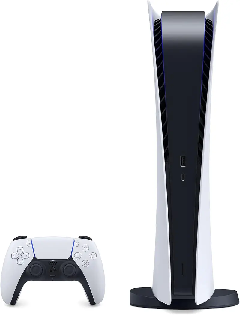 PS5 Digital Edition Bundle – Slim Console with DualSense Wireless Controller