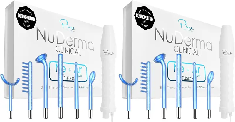 Pure Daily Care NuDerma Fusion Skin Therapy Wand – 6-Mode Portable Neon Light Platform