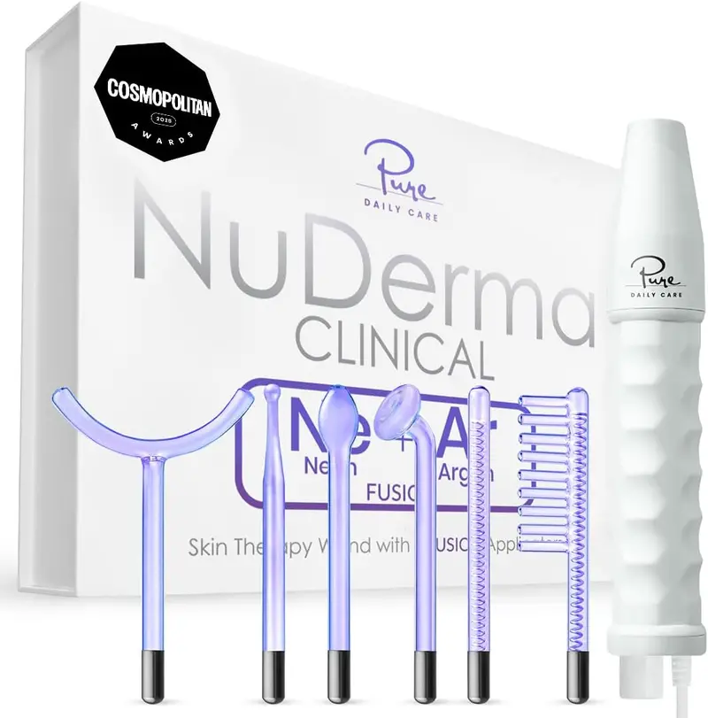 Pure Daily Care NuDerma Fusion Skin Therapy Wand – 6-Mode Portable Neon Light Platform 2