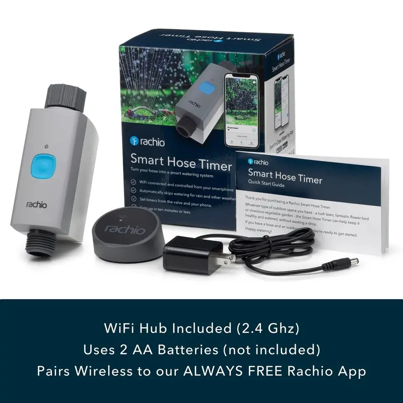 Rachio Smart WiFi Hose Timer with Weather Intelligence for Precision Irrigation