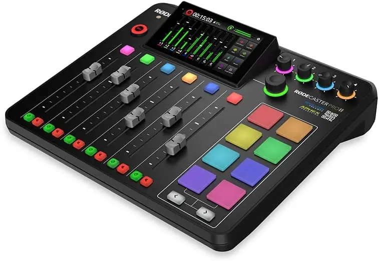 RODE RODECaster Pro II — All-in-One Podcasting, Streaming, and Music Production Console (Black)