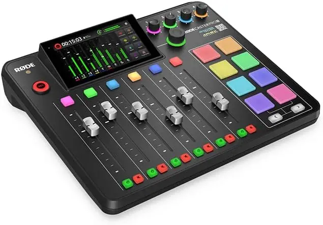 RODE RODECaster Pro II — All-in-One Podcasting, Streaming, and Music Production Console (Black)