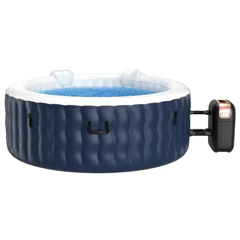 SaluSpa 4-Person Inflatable Hot Tub – 108 Jet Bubble System, Rapid-Inflation Pump & Carry Bag Included