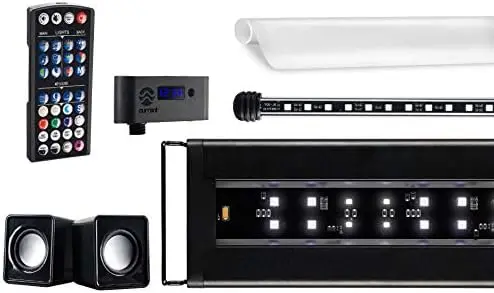 Serene 72" Aquarium Experience Kit – Includes LED Lighting, Backlit Background, Frosted Film & Integrated Speaker (Model 4028)