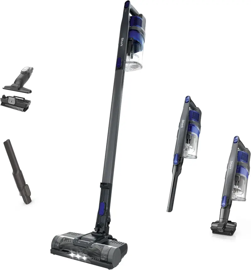 Shark IX141 Cordless Pet Vacuum – LED Headlights, Quick-Release Handheld Mode, 40-Min Runtime & Specialized Attachments for Carpets & Hard Surfaces