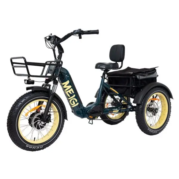 SILVERADO 20 Electric Fat-Tire Trike – 48V/14Ah Battery, 750W Motor, Foldable Frame (330 lb Max Load)