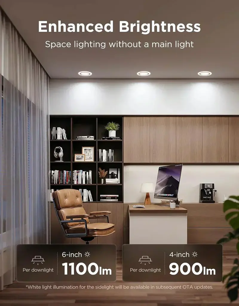 Smart 6-Inch Dimmable Canless LED Downlight – 1100LM Output, Integrated Junction Box & Smooth Dimming