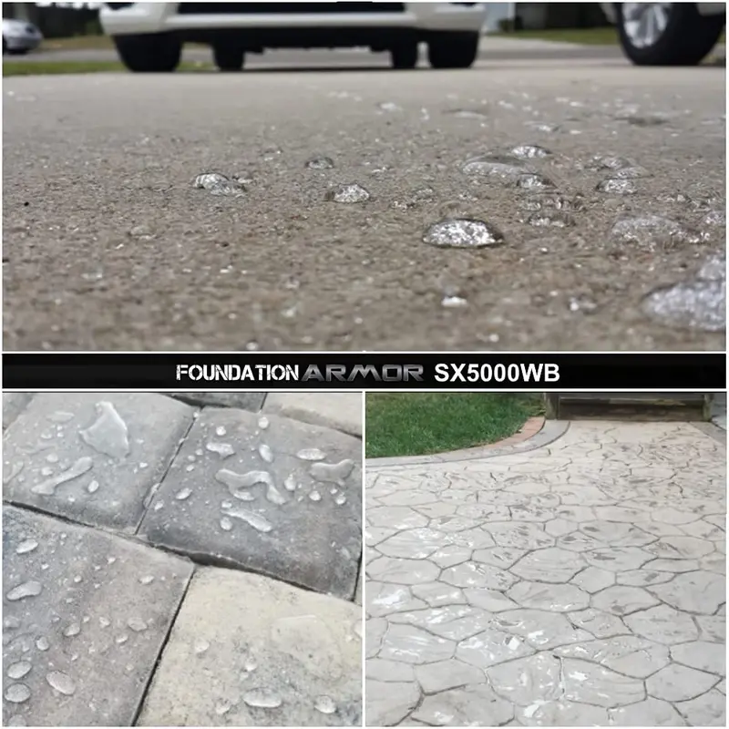 SX5000 WB Water-Based Silane-Siloxane Concrete Sealer – DOT-Approved for Brick, Pavers & Natural Stone