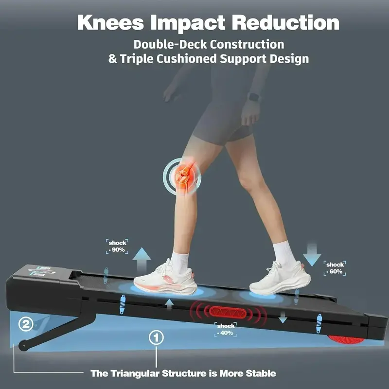 The Walking Pad Under-Desk Treadmill – Ultra-Quiet Operation, 9 Auto-Incline Levels, 450 lb Capacity