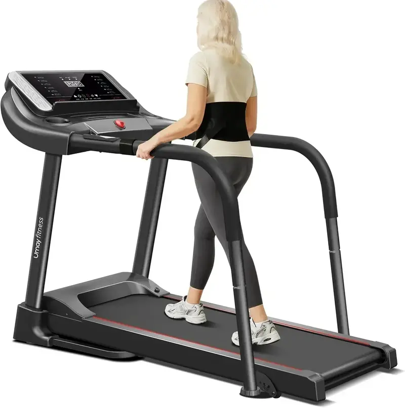 UMAY Foldable Treadmill – Low-Noise Home Exercise Machine with Heart Rate Monitoring 2