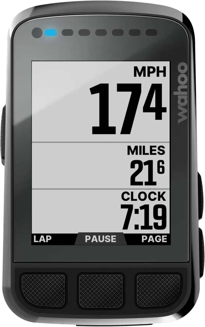 V2 GPS Cycling Computer – Black Bike Tracker with Turn-by-Turn Navigation, Real-Time Metrics, and Smartphone Integration