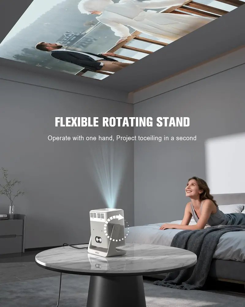 VOPLLS Outdoor-Capable Smart Projector — Dolby Audio, Auto Focus, and Dual Wireless Connectivity