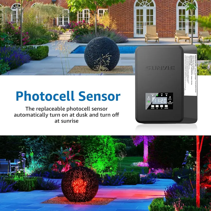 Waterproof RGB LED Landscape Lighting Kit – Weather-Resistant Path & Garden Accent Lights with Remote Control