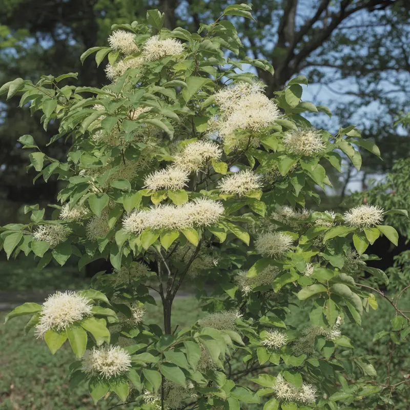 White Fringe Tree (Chionanthus virginicus) – Native Small Tree with Delicate, Lacy White Spring Inflorescences 2