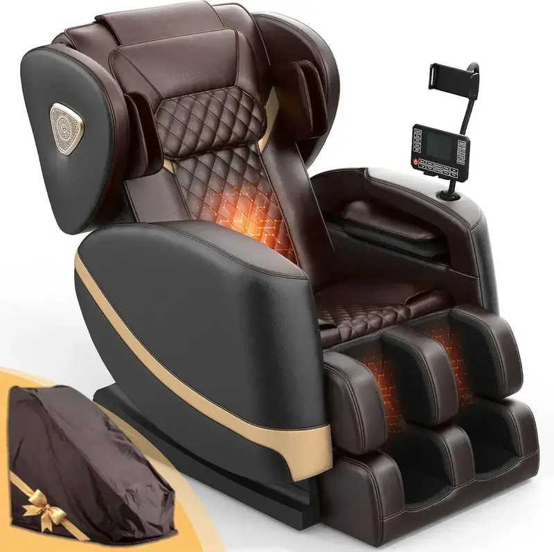 Zero Gravity Full-Body Massage Chair – 10-Point Roller Mechanism with Heated Foot Rollers and Auto Programs